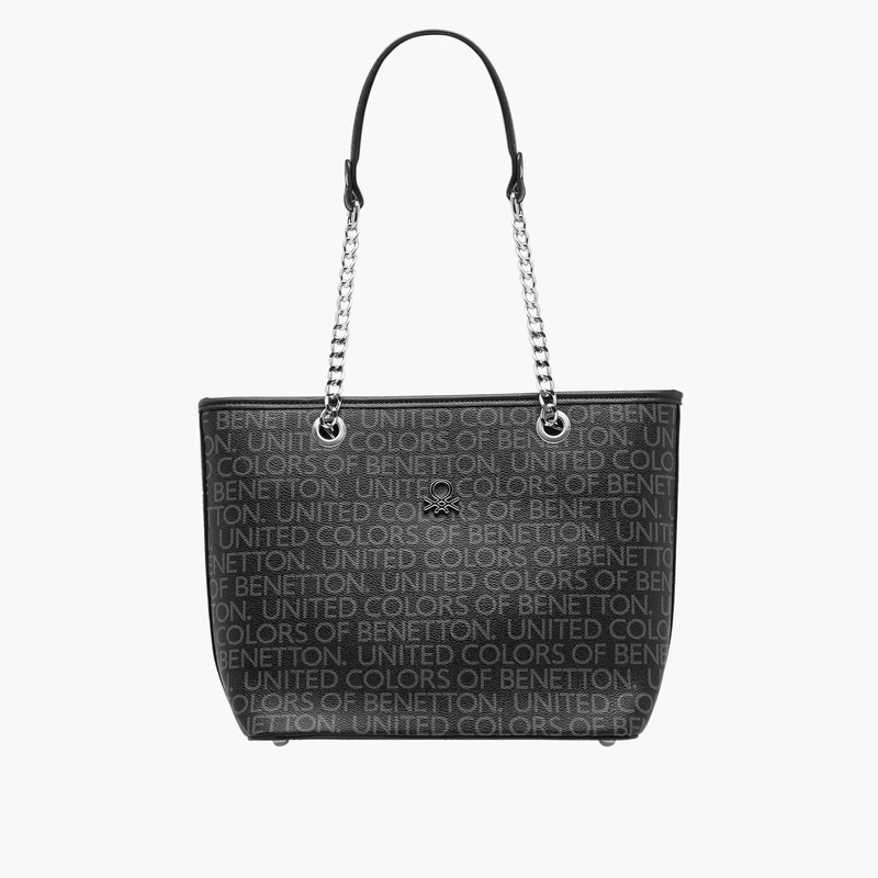 يونايتد كولورز أوف بينتيون Monogram Print Tote Bag for Women